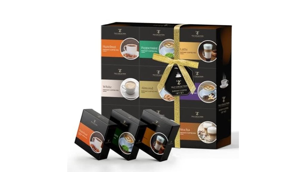 9 flavored coffee set