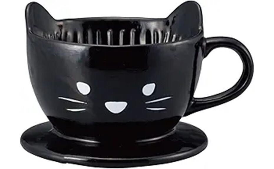 black cat coffee dripper