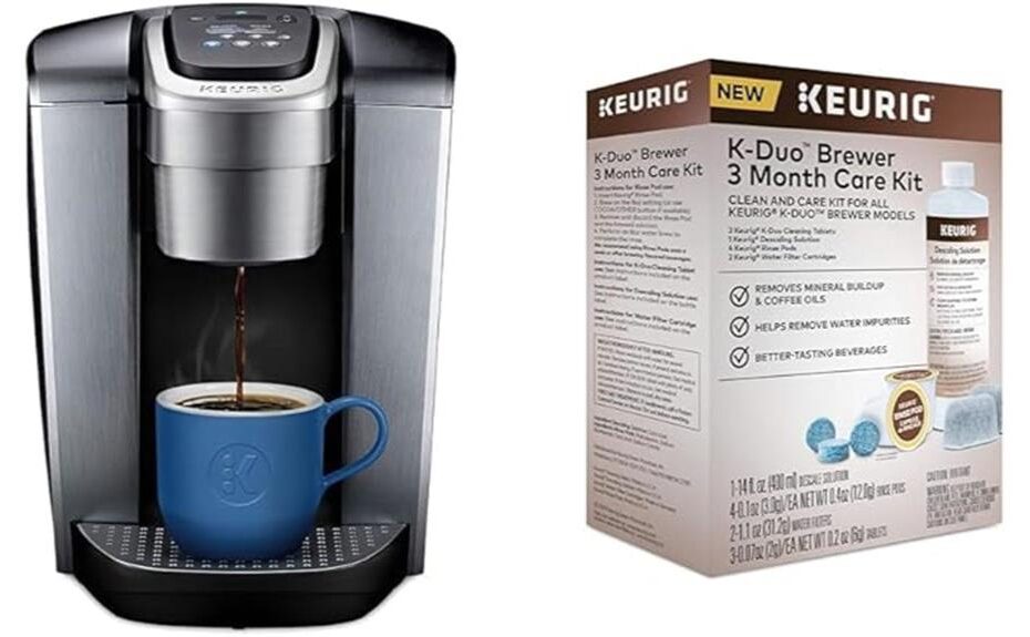 brushed silver coffee maker