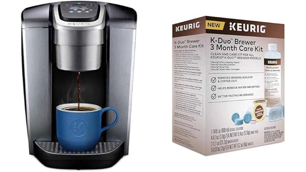 brushed silver coffee maker