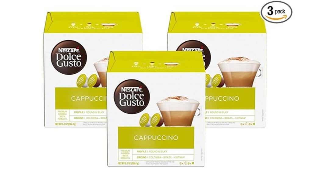 cappuccino coffee pods