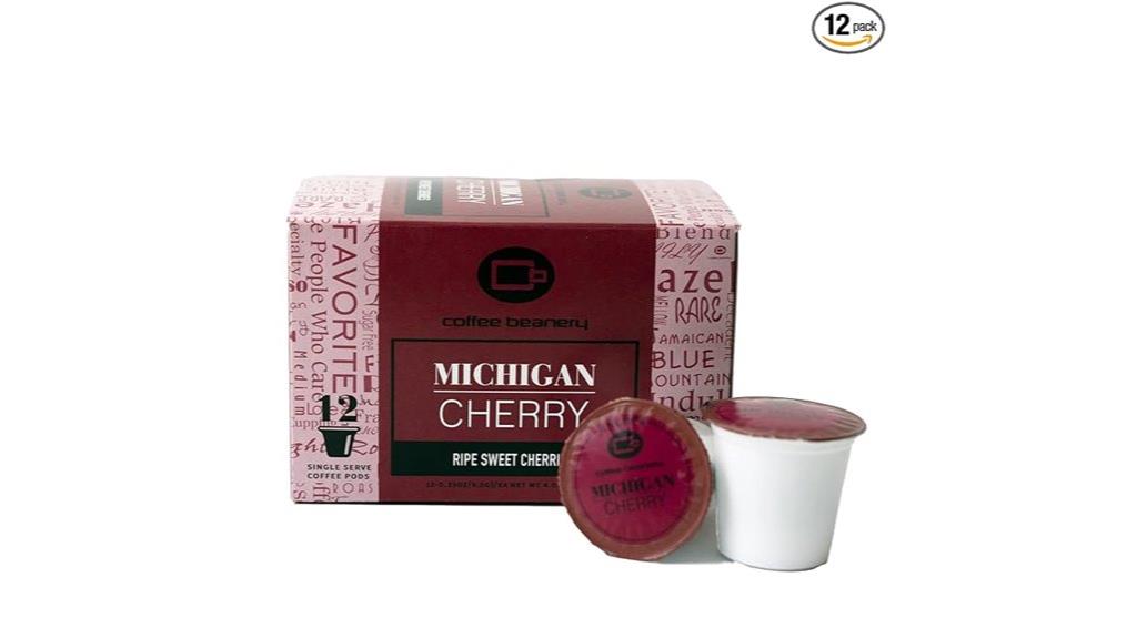 cherry flavored coffee pods