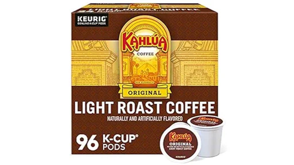 coffee liqueur flavored pods