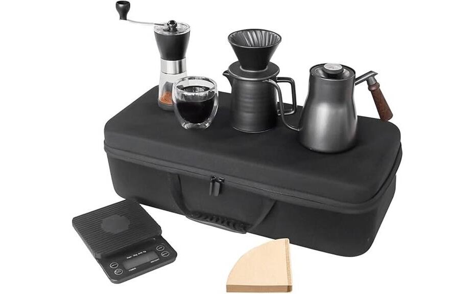 compact coffee brewing kit