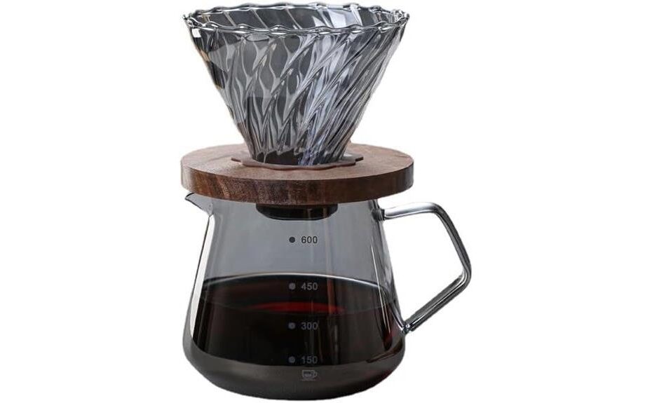 compact glass coffee brewer