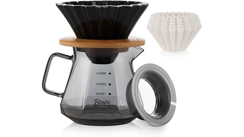 compact pour over coffee maker
