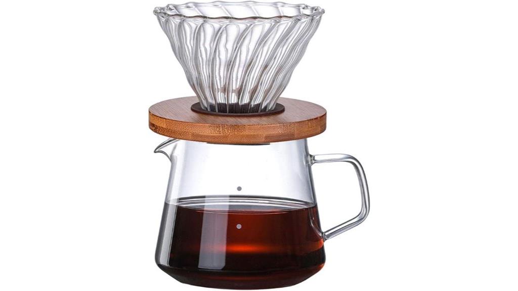 compact pour over coffee maker