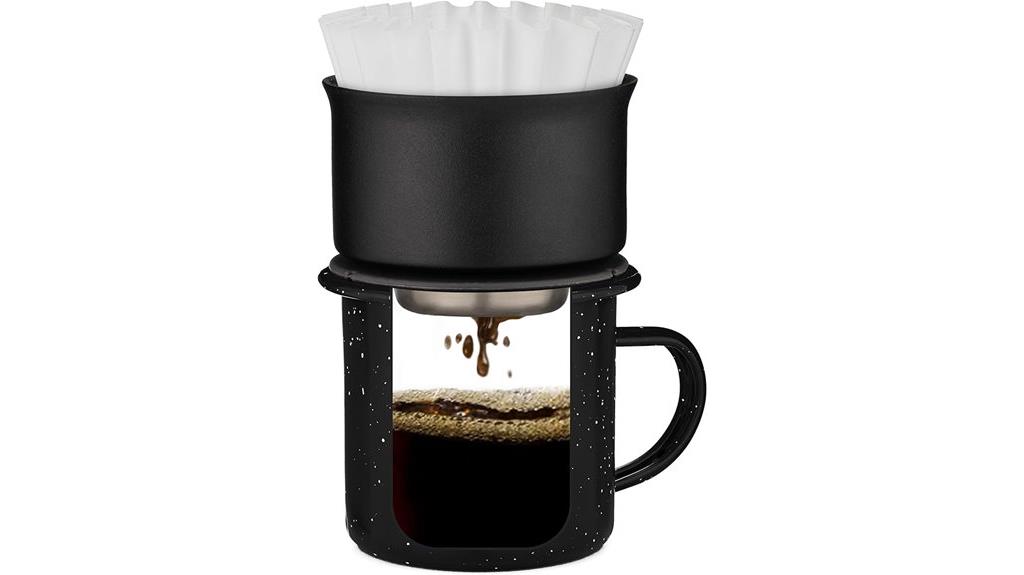 compact pour over coffee maker