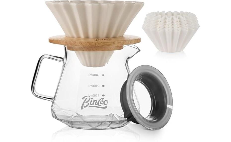 compact pour over coffee maker