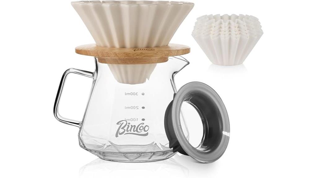 compact pour over coffee maker