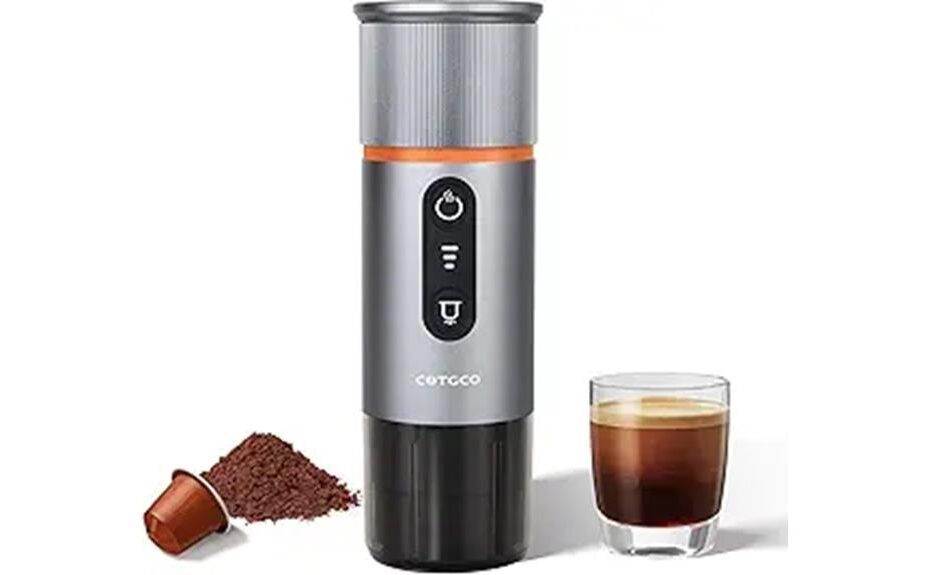 compact travel coffee brewing