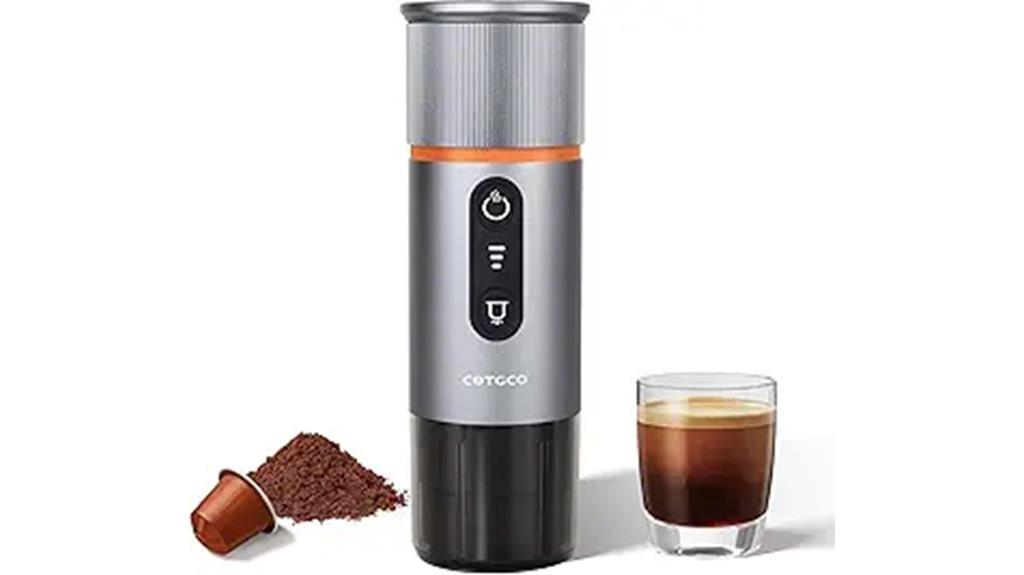 compact travel coffee brewing