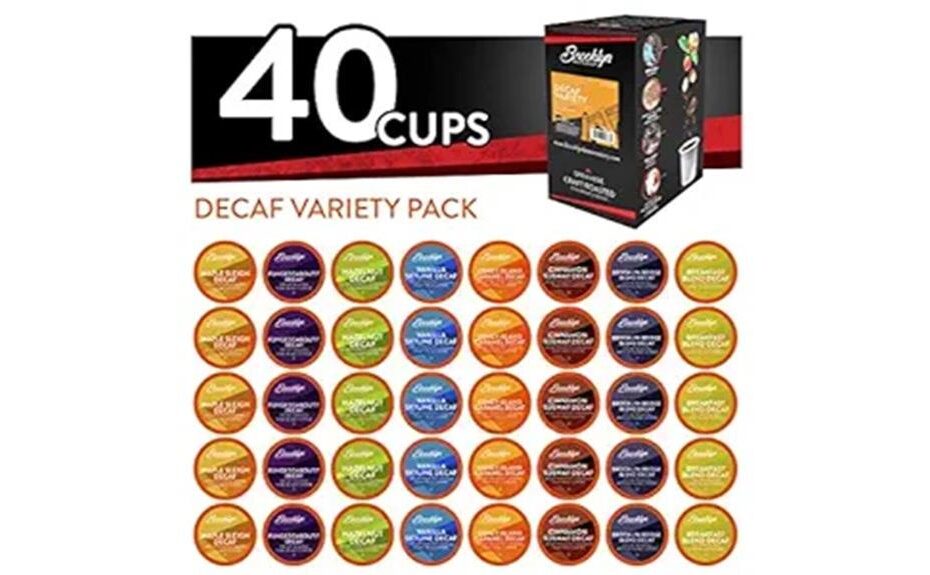 decaf coffee pod variety