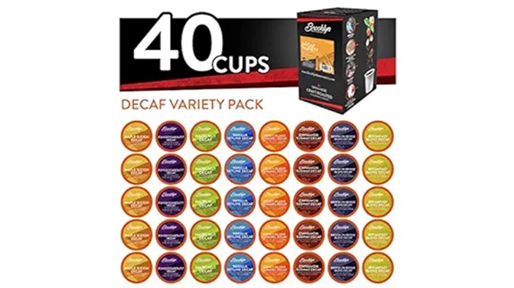 decaf coffee pod variety