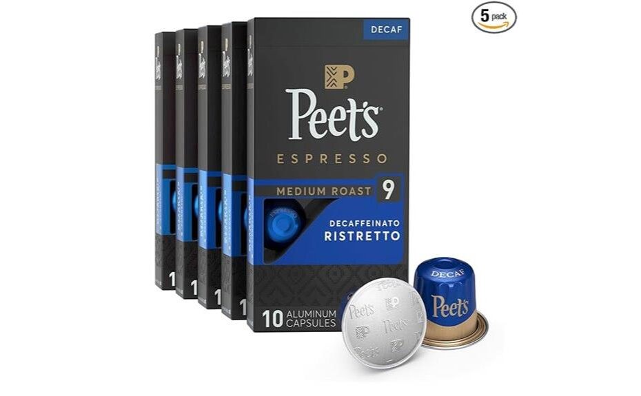 decaffeinated ristretto coffee capsules