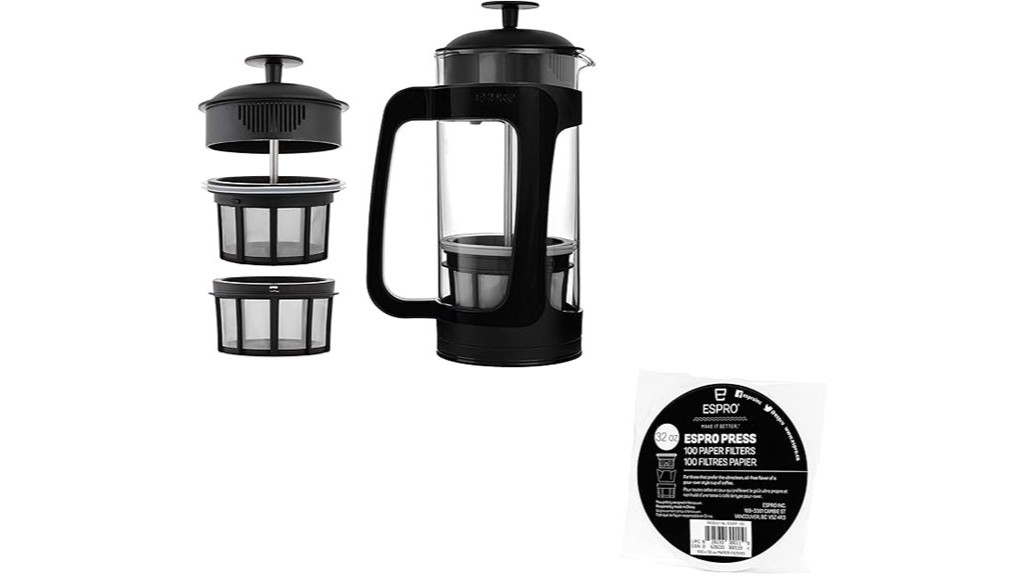 double filtered french press