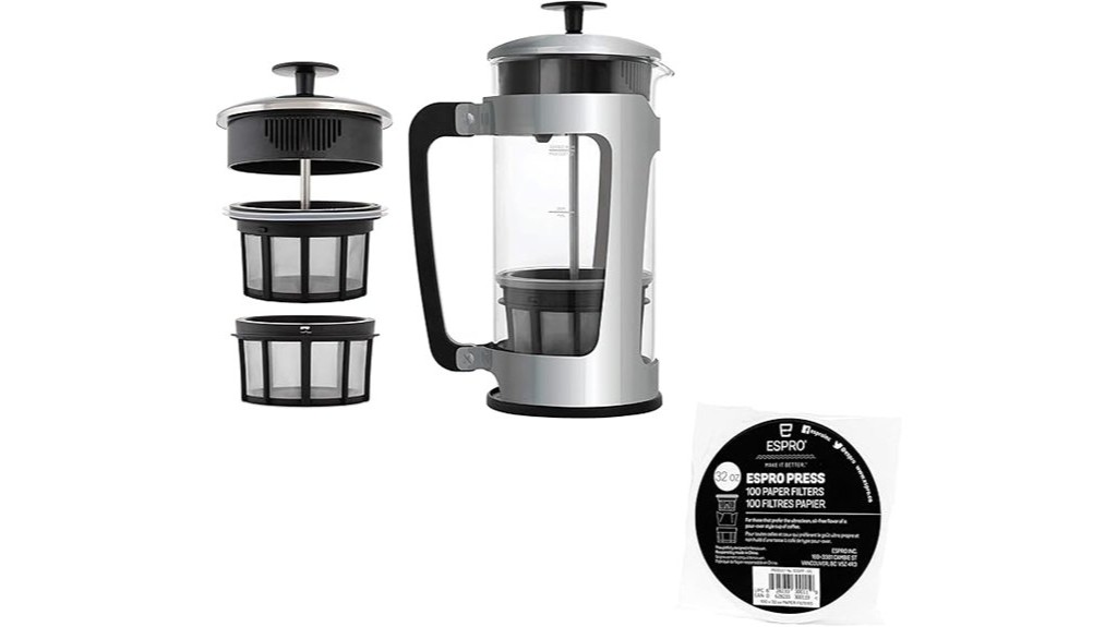 double micro filtered coffee press