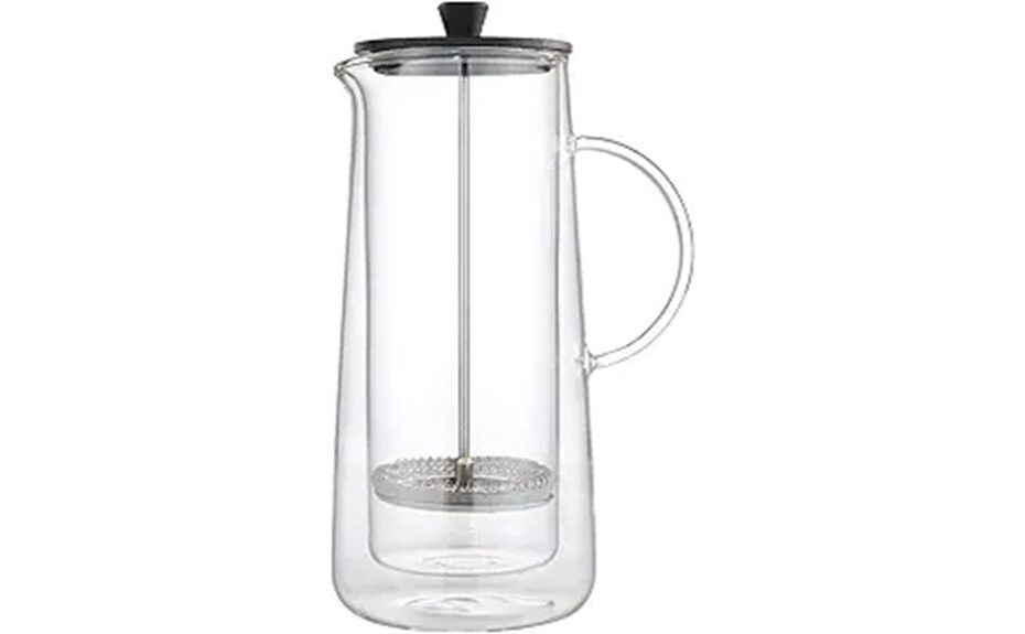 double wall glass press