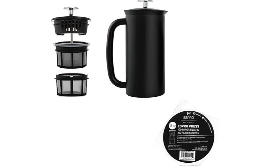 durable grit free french press