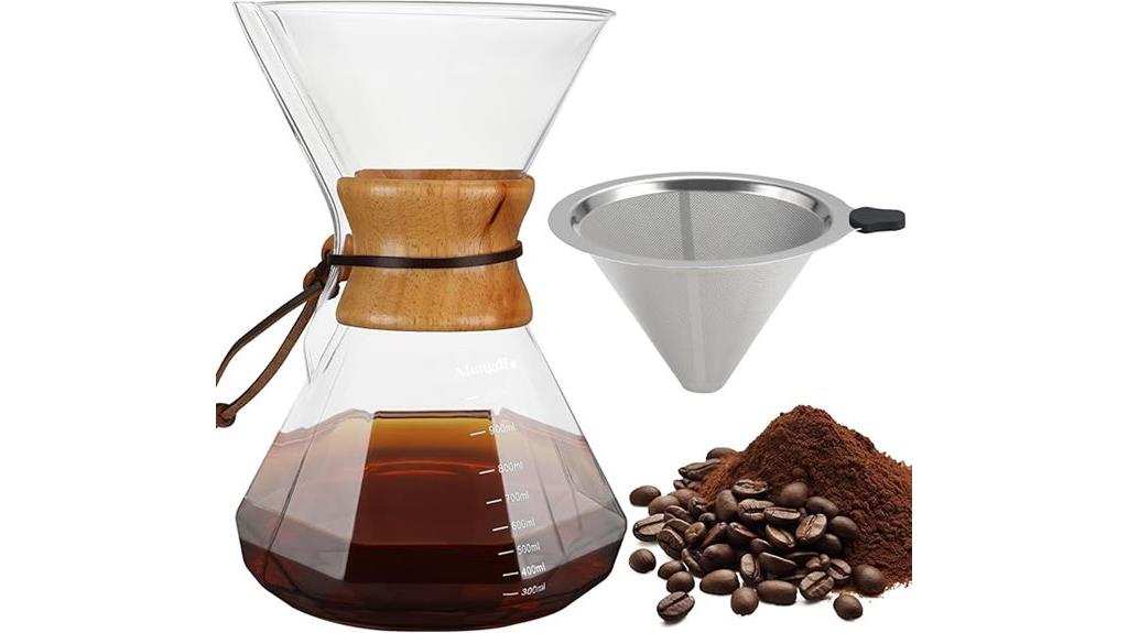 efficient manual coffee brewing