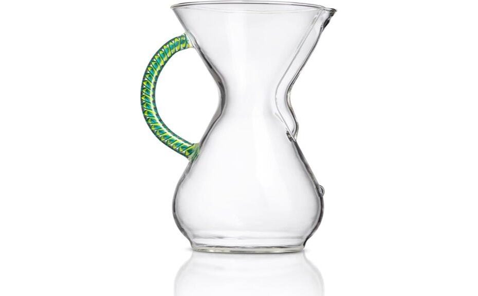 elegant glass coffee brewing