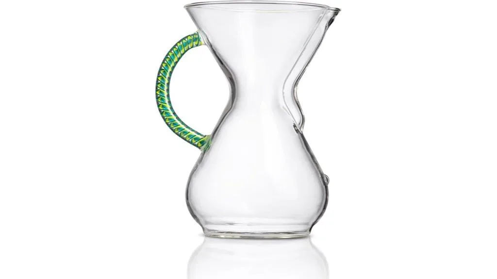 elegant glass coffee brewing