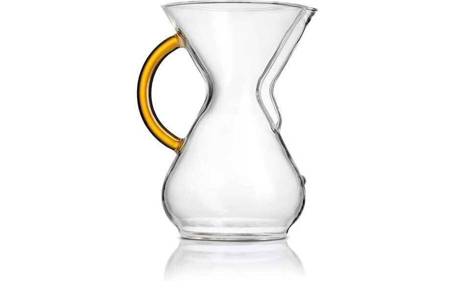 elegant glass coffee brewing