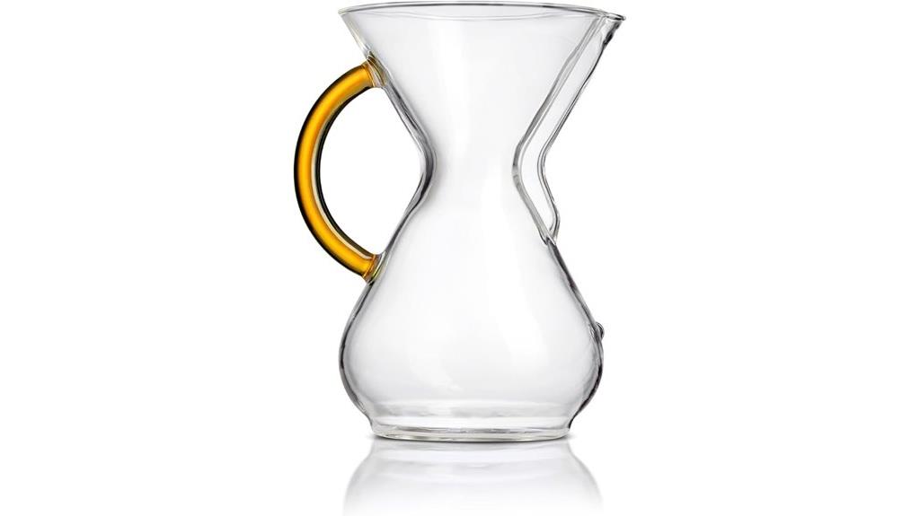 elegant glass coffee brewing