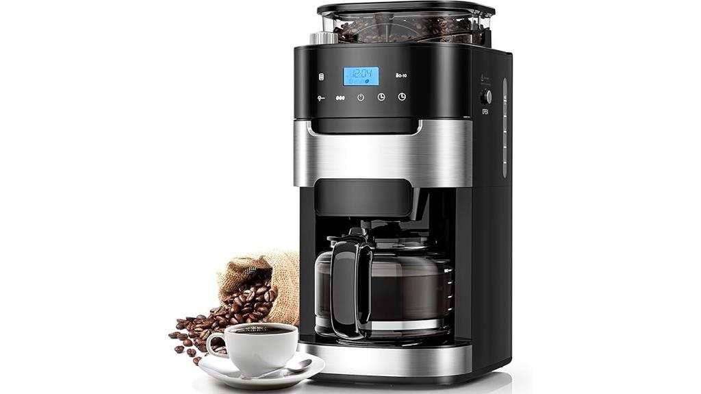 grinder equipped coffee maker