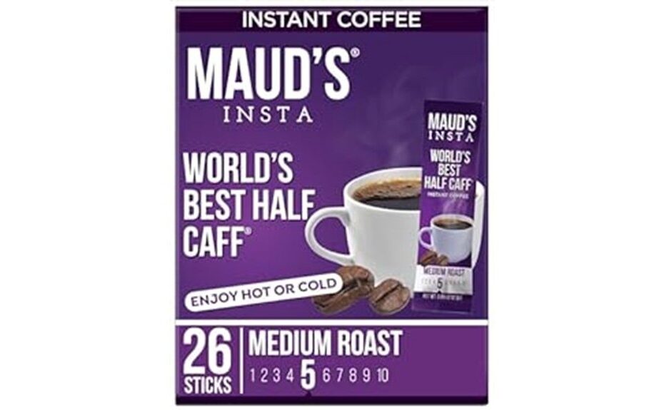 half caffeine instant coffee