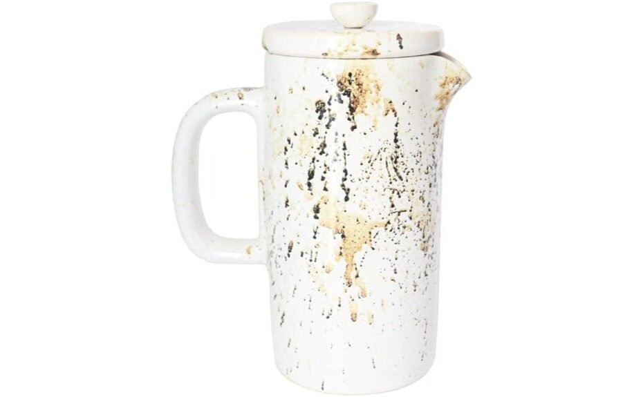 handmade ceramic french press