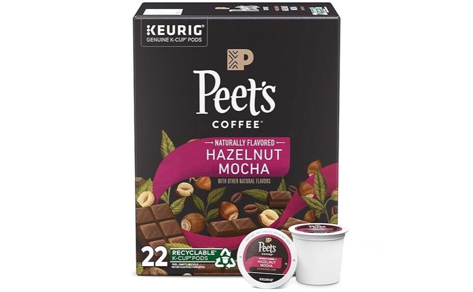 hazelnut mocha coffee pods