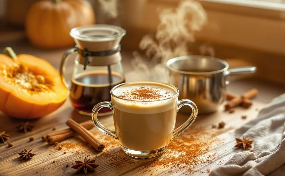 homemade pumpkin spice latte