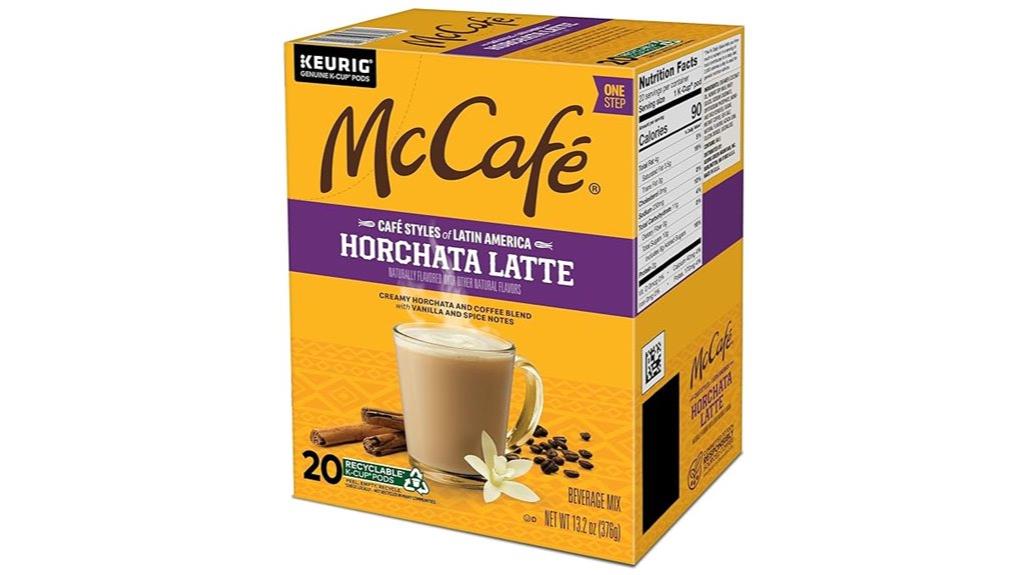 horchata latte coffee pods