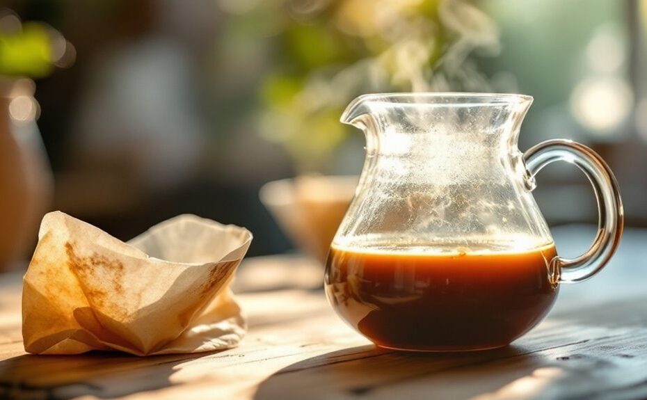 insufficient coffee grounds used