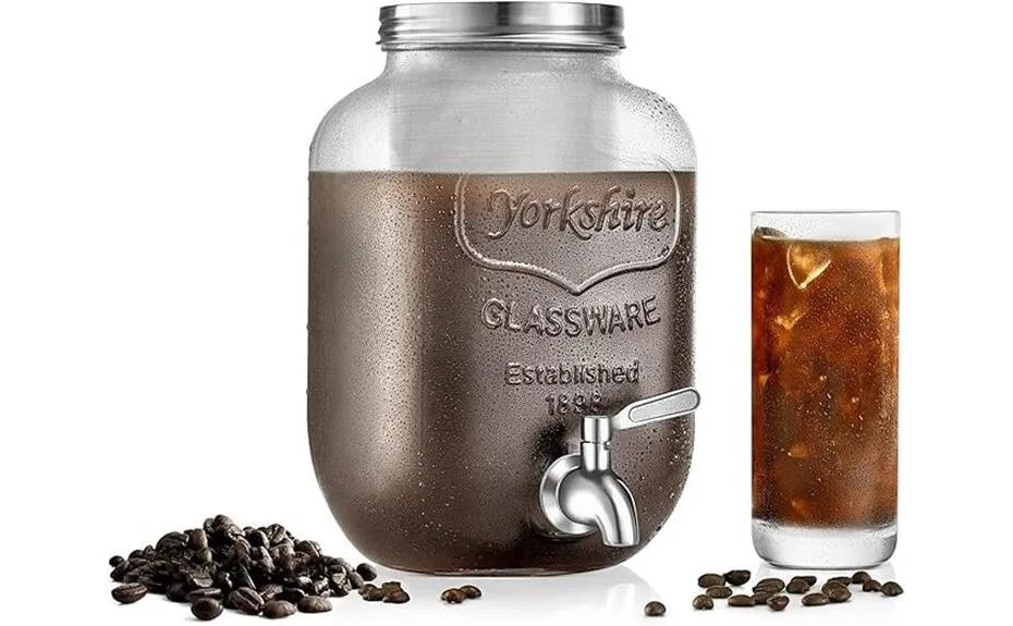 large glass coffee brewer
