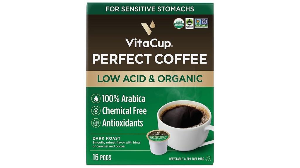 low acid coffee pods