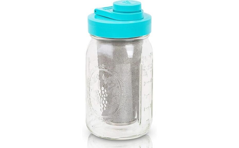 mason jar coffee brewing