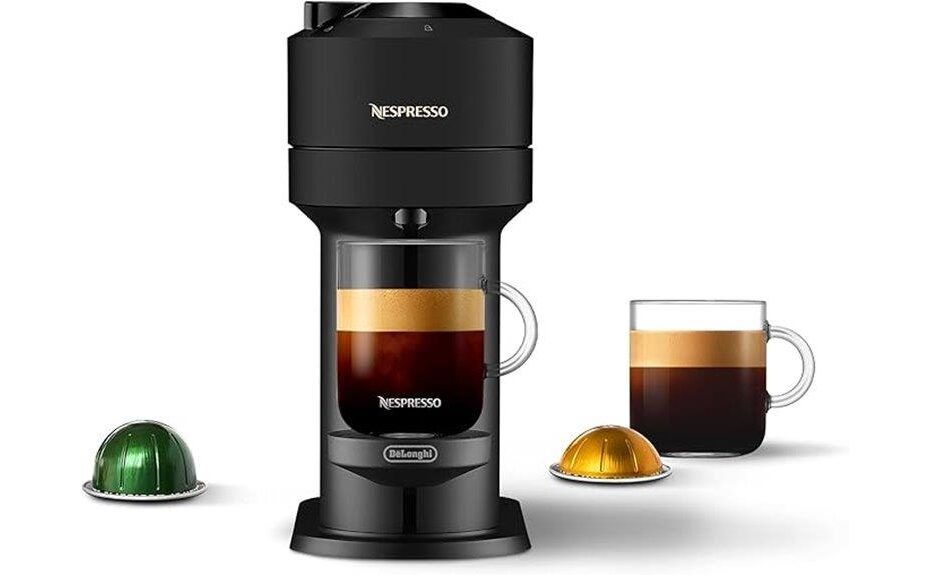 matte black coffee machine