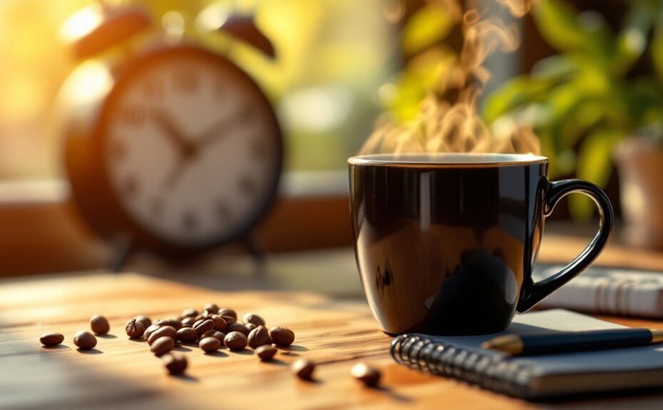 optimal coffee timing alertness