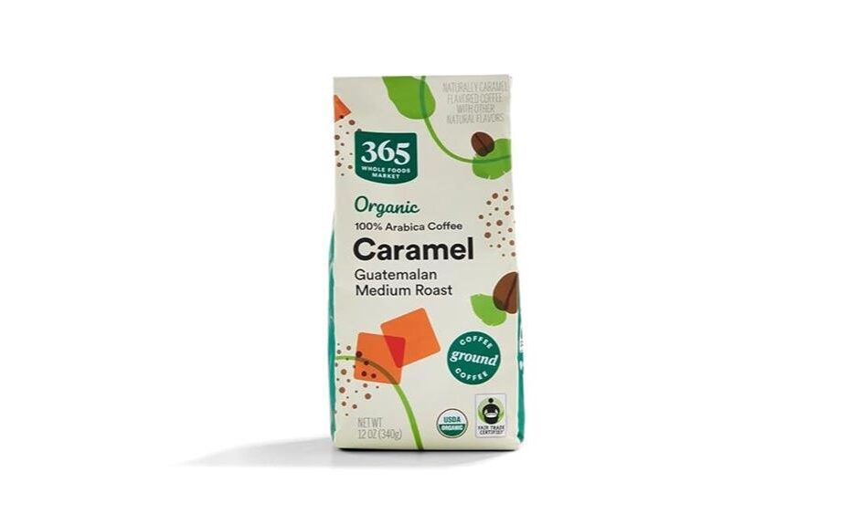 organic caramel ground coffee