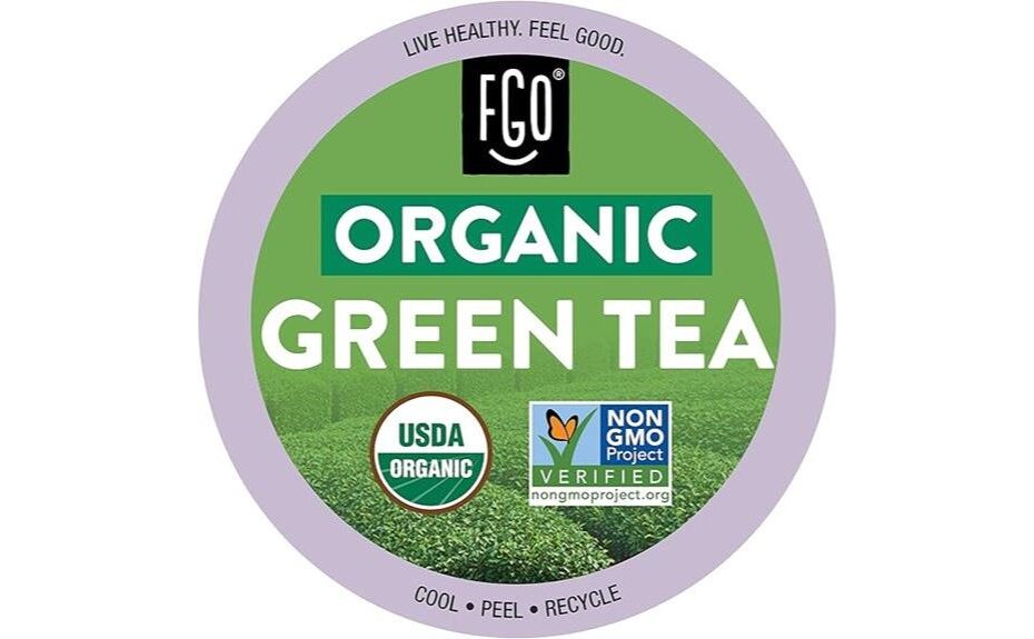 organic green tea pods