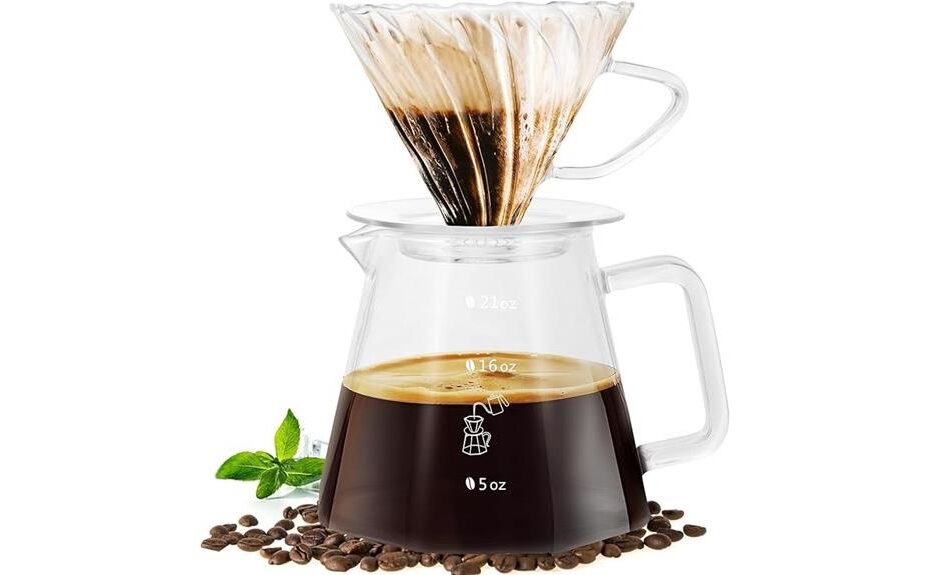 precision brewing glass dripper