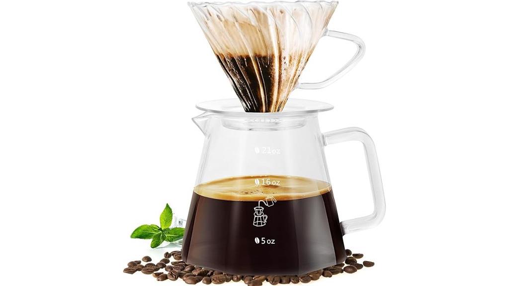precision brewing glass dripper