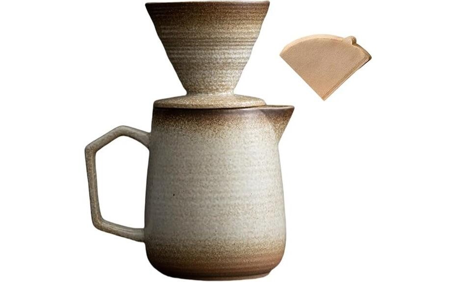 retro ceramic coffee maker