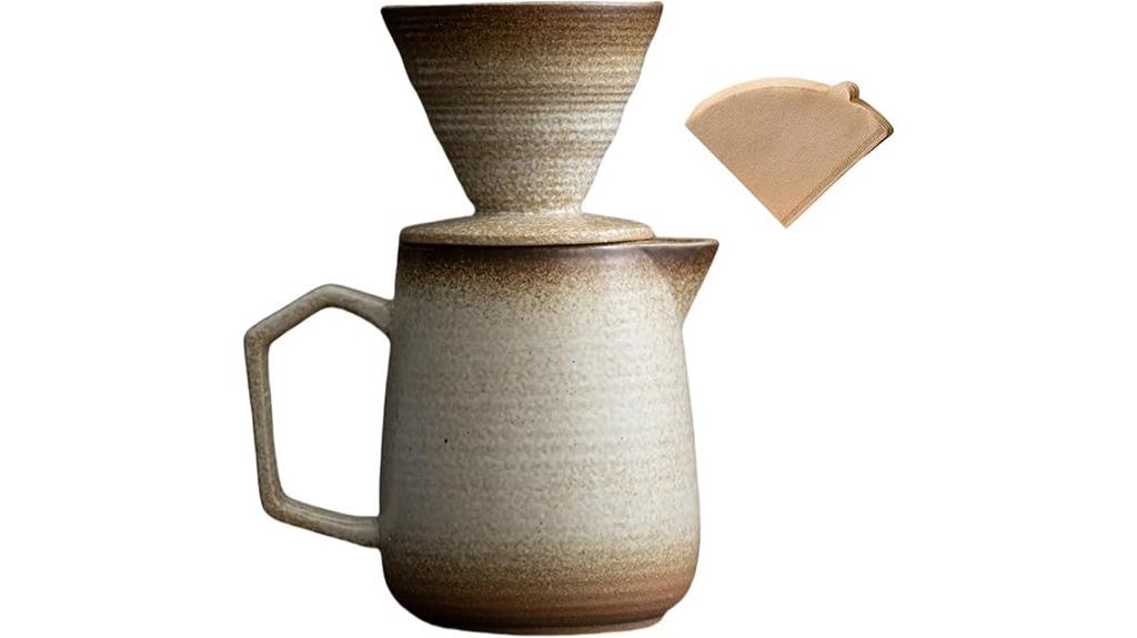 retro ceramic coffee maker