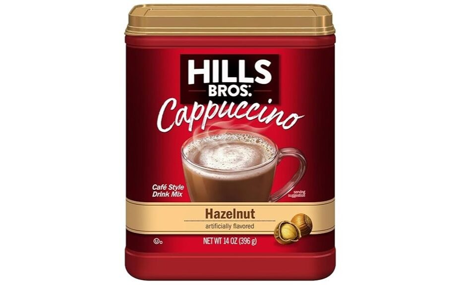 rich hazelnut cappuccino flavor