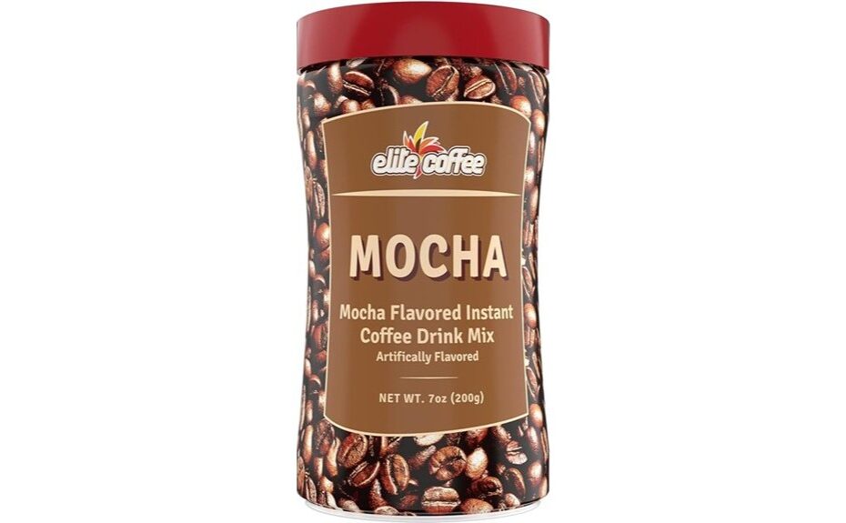 rich mocha coffee flavor