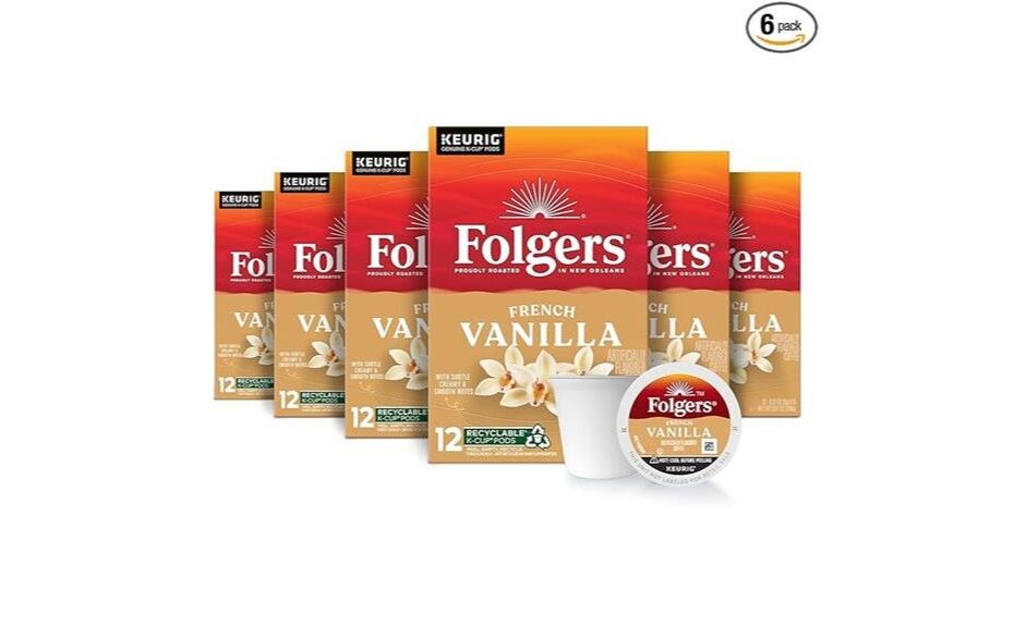 rich vanilla coffee pods