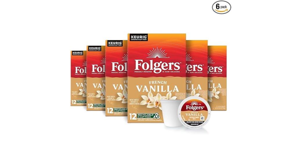 rich vanilla coffee pods